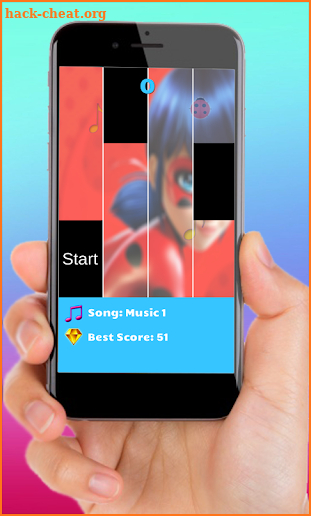 Ladybug Miraculous piano game screenshot