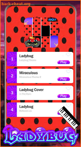 Ladybug Noir Piano Tiles 2020 screenshot