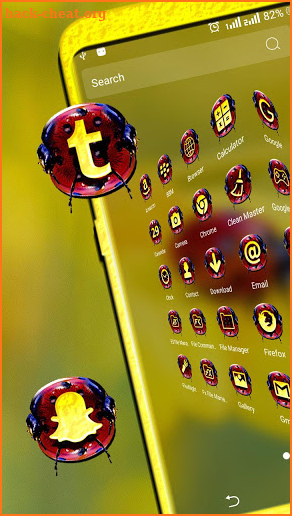 Ladybug Sunflower Launcher Theme screenshot