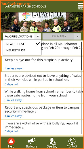 Lafayette StudentProtect screenshot