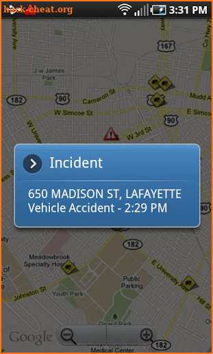 Lafayette Traffic screenshot