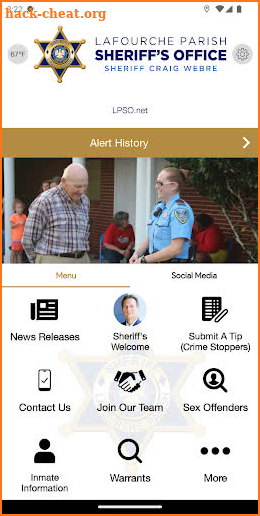 Lafourche Parish Sheriff (LA) screenshot