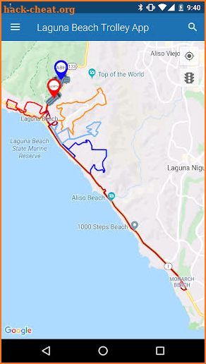 Laguna Beach Trolley App screenshot