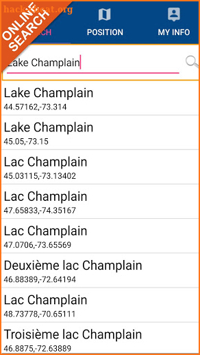 Lake Champlain GPS Navigator screenshot