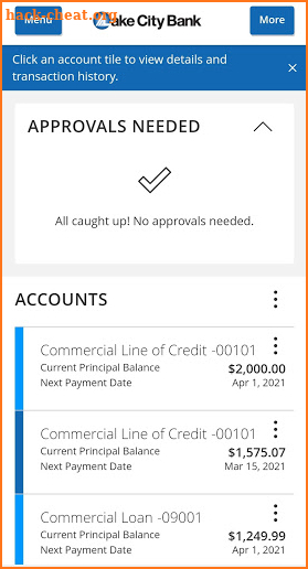 Lake City Bank Digital screenshot
