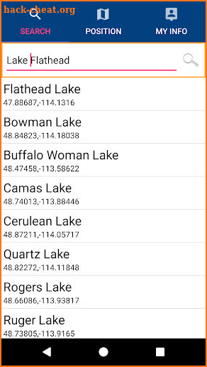 Lake Flathead Gps Navigator screenshot