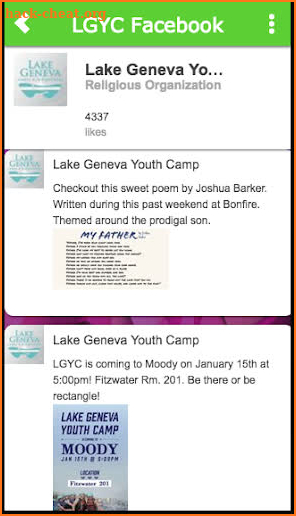 Lake Geneva Youth Camp screenshot