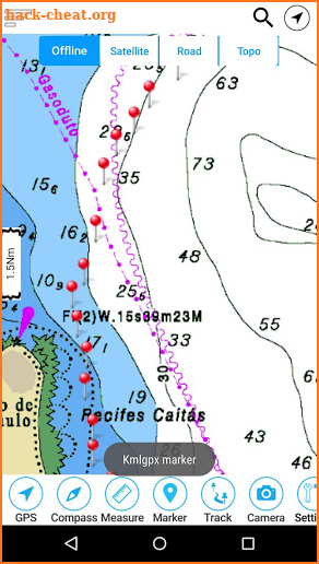 Lake Hudson Oklahoma Offline GPS Charts screenshot