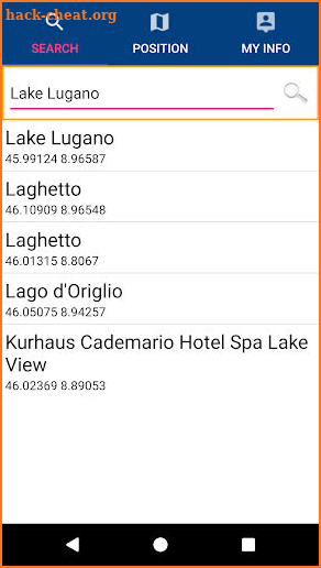 Lake Lugano Gps Map Navigator screenshot