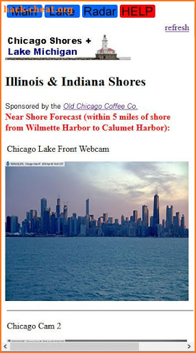 Lake Michigan Marine Forecast - Chicago/Hammond screenshot