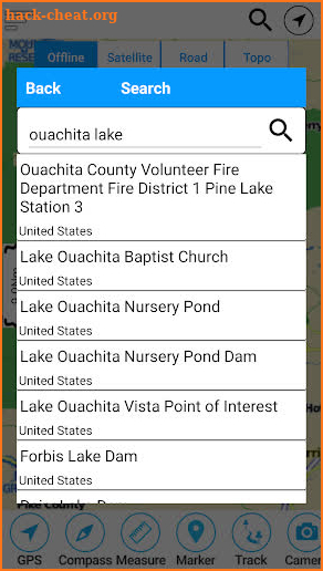 Lake Ouachita - Arkansas Offline Fishing Charts screenshot