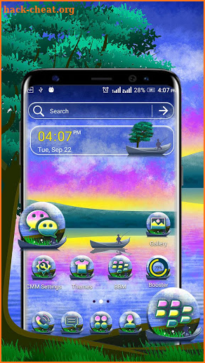 Lake Painting Theme screenshot