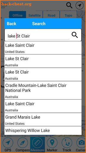 Lake St.Clair Offline GPS Nautical Charts screenshot