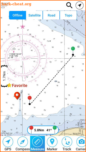 Lake St.Clair Offline GPS Nautical Charts screenshot