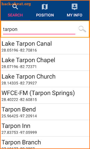 Lake Tarpon - Florida GPS Map Navigator screenshot