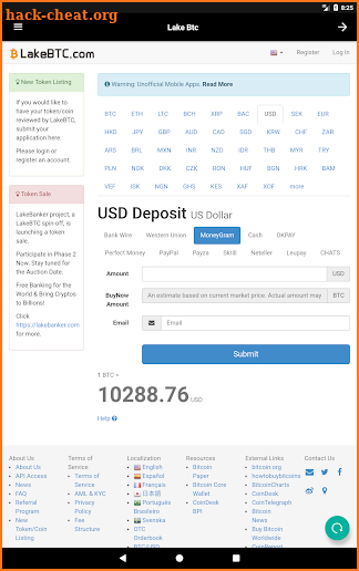 LakeBTC PRO Crypto Trading screenshot