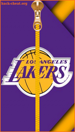 Lakers Zipper Lock Screen screenshot