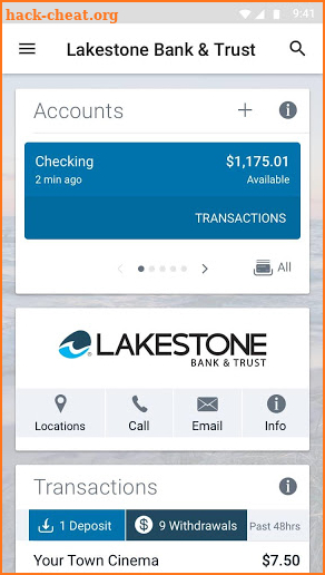 Lakestone Bank Mobile screenshot