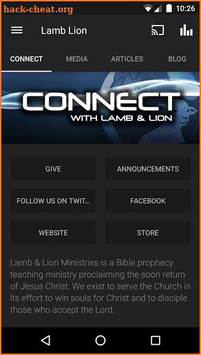 Lamb & Lion Ministries screenshot