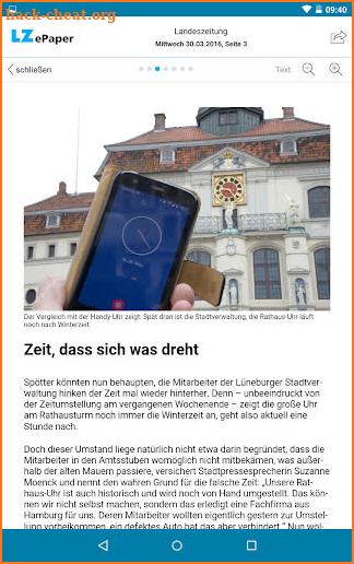 Landeszeitung screenshot