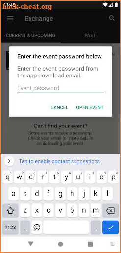 Landis+Gyr's Exchange Events screenshot
