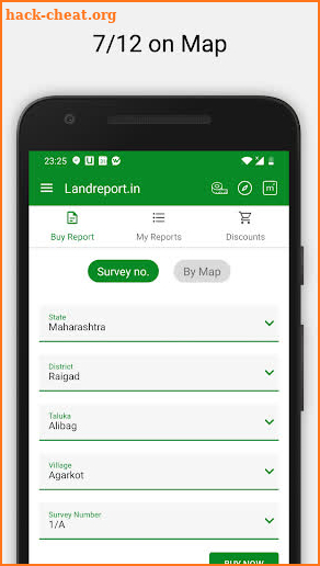 Landreport.in - 7/12 Nakasha - महाराष्ट्र - Paid screenshot