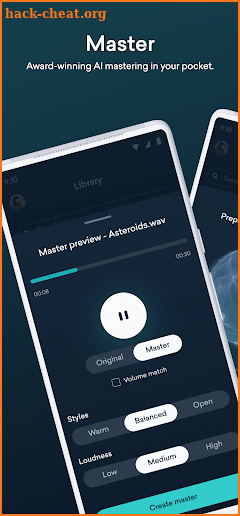 LANDR—Master, Play, Send Music screenshot