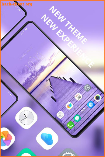 Landscape Purple building Y9i theme screenshot