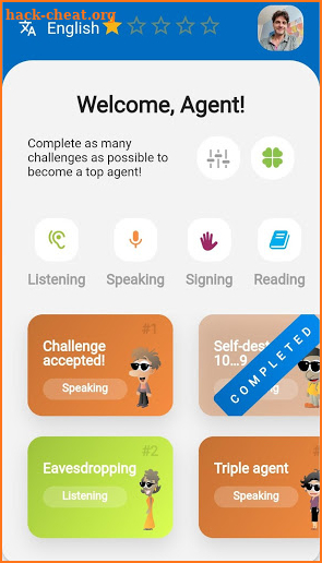 Language Challenges screenshot