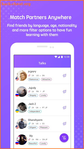 Language Exchange Meet and Talk to World YoMe screenshot