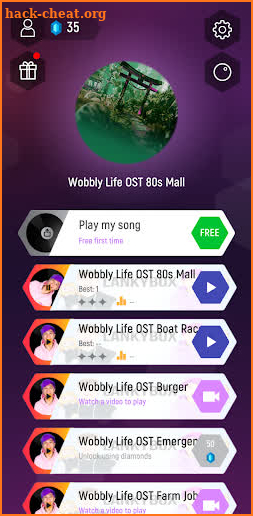 LankyBox Music Tiles Hop screenshot