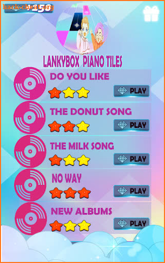 Lankybox Piano Tiles Game screenshot