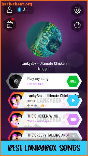 LankyBox Tiles Hop Music screenshot