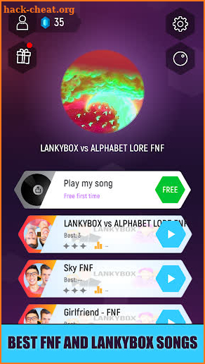 LankyBox vs Alphabet Lore FNF screenshot
