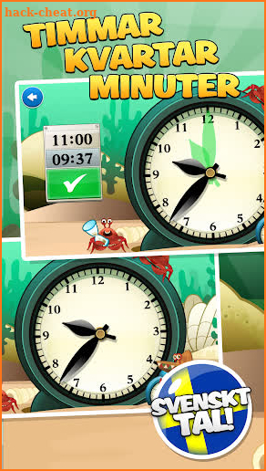 Lär dig klockan med Miniklubb screenshot
