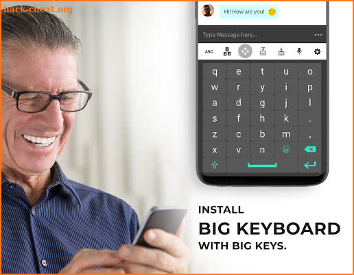 Large Keyboard - Big Button Keypad & Voice Typing screenshot