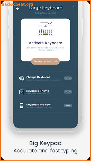 Large Keyboard For Android And Big Button Keypad screenshot