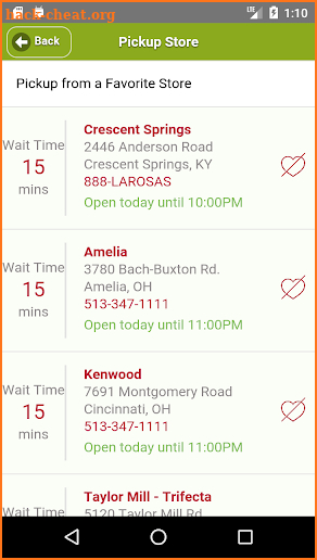 LaRosa’s Pizzeria Ordering App screenshot