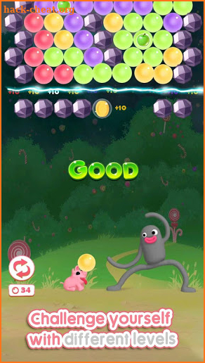 Lars & Rosa Bubble Game screenshot