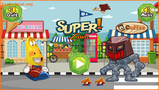 Larva World - Super Run Game screenshot