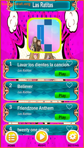 Las Ratitas Piano Tiles Games screenshot