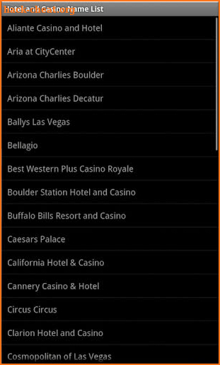 Las Vegas Casinos for Tablets screenshot