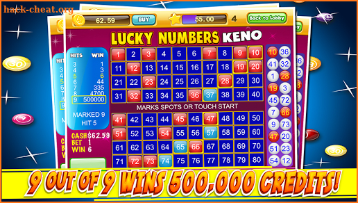 Las Vegas Keno Numbers Free screenshot