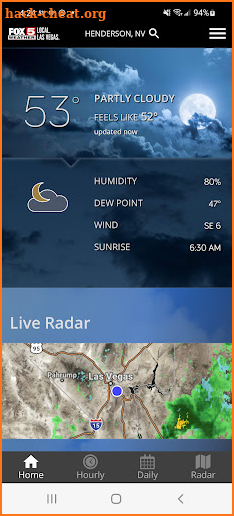 Las Vegas Weather Radar-FOX5 screenshot