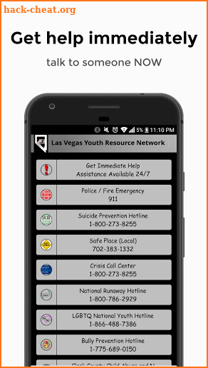 Las Vegas Youth Resource Network screenshot
