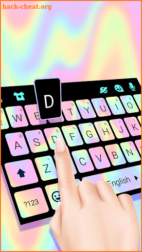 Laser Black Keyboard Theme screenshot