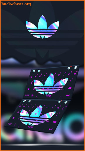 Laser Black Sports Keyboard Theme screenshot