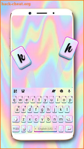 Laser Melt Color Keyboard Theme screenshot