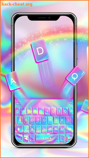 Laser Unicorn Keyboard Theme screenshot