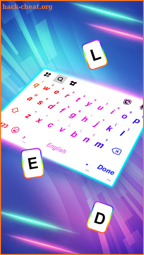 Laser White Keyboard Background screenshot